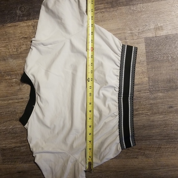 Christian Dior Cropped top White Blue Logo on Neck and at Bottom of shirt - Picture 11 of 14